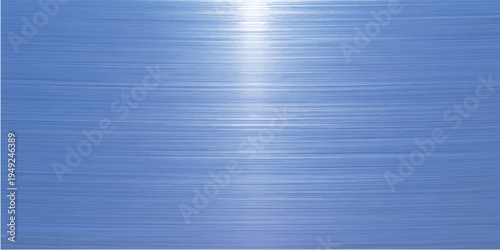 A seamless brushed metal plate texture features a shiny silver metallic surface with fine industrial lines on a gray stainless steel backdrop design