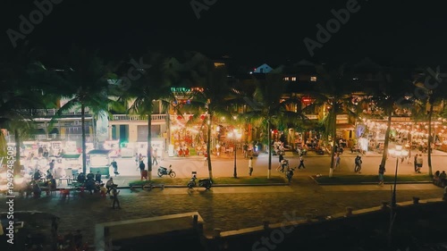 Aerial View of Hoi An Ancient Town at Night, UNESCO Heritage Site, Vietnam
Night Lights over the Thu Bon River in Hoi An, Vietnam