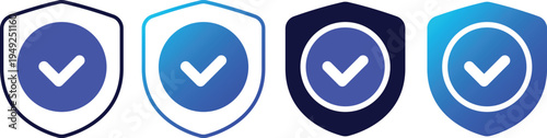 Blue Shield Verification Icons