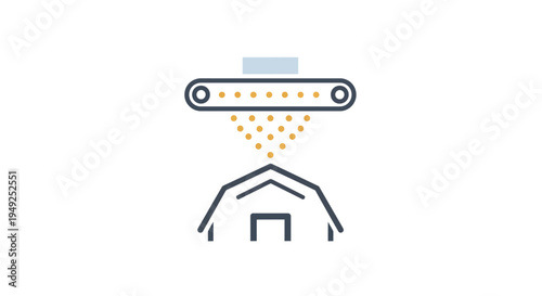 Automated robotic arm assembly line machine.