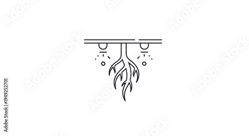 Black and white shower head design.