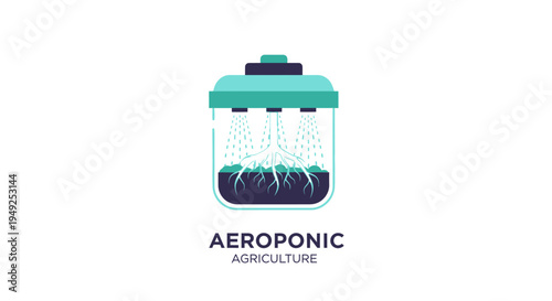 Aeroponic agriculture growing system technology.