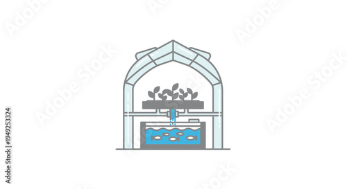 Architectural Drawing of Arched Structure.