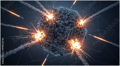 Cellular Defense - A Microscopic Battle Under Siege.