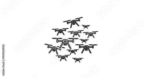 Drone swarm technology, aerial surveillance, future innovation, military, security, technology