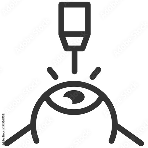 Lasik Surgery Outline Icon
