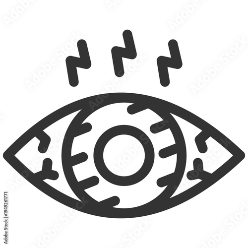 Eye Disease Outline Icon