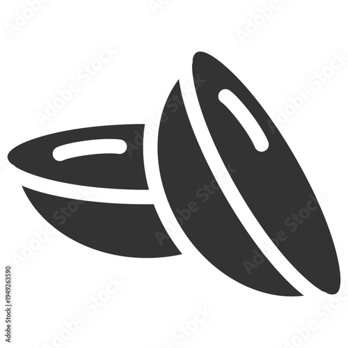 Contact Lens Glyph Icon