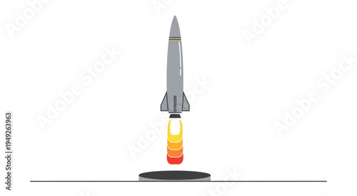 Rocket Launching into Space - A Symbol of Technological Advancement.