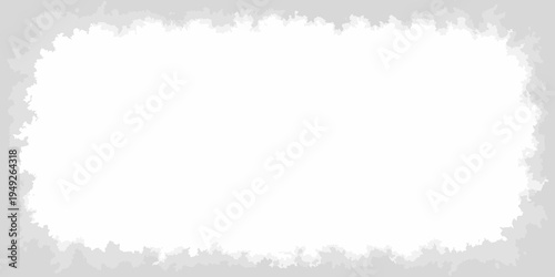 A rectangular white space framed by a ragged gray border texture