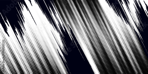 Abstract speed line style dark blue halftone banner design template. Elegant vector illustration. modern. eps10