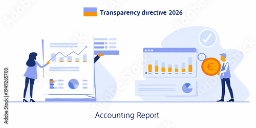 Illustrative graphic representing data analysis finance and transparency concepts