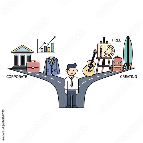 Career Choice: Corporate Path vs. Creative Freedom