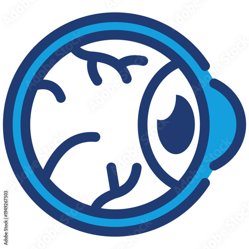 Cornea Blue Icon