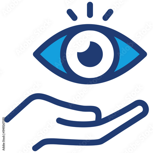 Vision Care Blue Icon