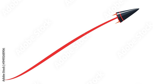 Upward Trajectory - A Red Arrows Ascent on White.