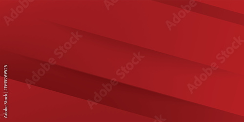 Abstract Red Geometric Background with Diagonal Shapes and Layers. Modern creative trendy design in vector illustration