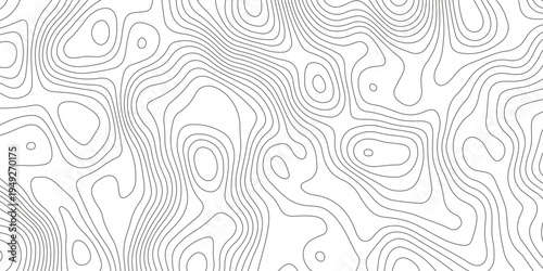 Topographic map background with geographic grid for hiking and mountain sport. luxury topographic wavy pattern and geographic grid map design. paper texture Imitation of a geographical map shades.