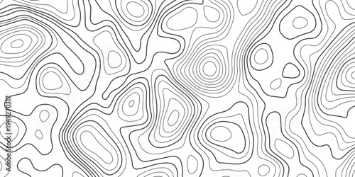 Topographic map background with geographic grid for hiking and mountain sport. luxury topographic wavy pattern and geographic grid map design. paper texture Imitation of a geographical map shades.