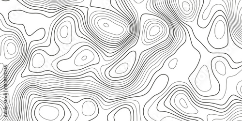 Topographic map background with geographic grid for hiking and mountain sport. luxury topographic wavy pattern and geographic grid map design. paper texture Imitation of a geographical map shades.