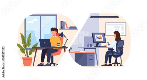 Remote vs. Office Work: Flexible Workspaces and Hybrid Team Collaboration