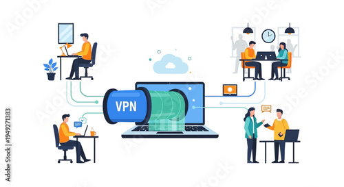 VPN Virtual Private Network: Secure Remote Work, Data Privacy & Global Connectivity