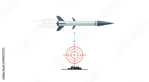 Missile Targeting System - Precision Strike on Designated Target.