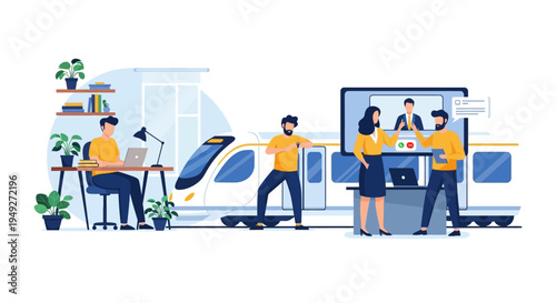 Hybrid Work and Travel: Seamless Remote Collaboration and Urban Mobility