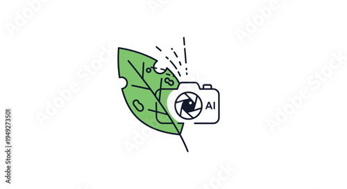 Camera with leaf and AI technology.