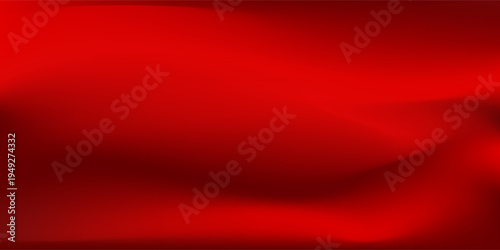 Luxury red satin smooth fabric background. Abstract background luxury red cloth or liquid wave or wavy folds of silk satin background. Red silky fabric. Decoration element for design.