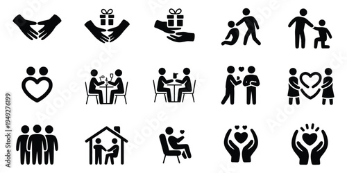 Giving Hands Offering Gift Box Symbolizing Support Kindness Care Charity Donation Help Community Compassion Generosity Volunteer Assistance Humanity Hope Trust Aid Relief Sharing Love