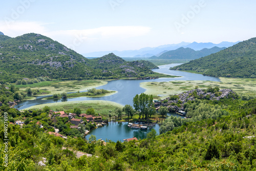River Rijeka Crnojevića in Lake Skadar National Park, Montenegro