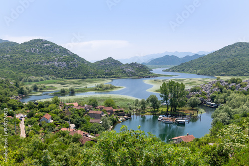 River Rijeka Crnojevića in Lake Skadar National Park, Montenegro