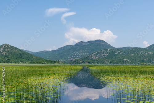 River Rijeka Crnojevića in Lake Skadar National Park, Montenegro