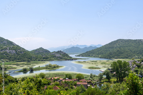 River Rijeka Crnojevića in Lake Skadar National Park, Montenegro