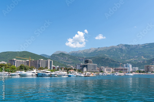 Cityscape and Coast of Budva, Montenegro 