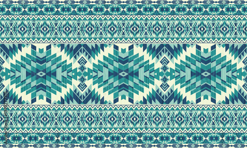 American tribal ethnic native pattern.Traditional Navajo,Aztec,Apache,Southwest and Mexican style fabric pattern.Abstract vector motif pattern.For fabric,clothing,blanket,carpet,woven,wrap,decoration.