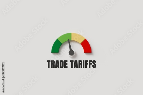 Free Download 3d trade tariffs gauge icon. tariff level concept. minimal cartoon meter dashboard symbol for economic news graphic. isolated on white transparent background. 3d render. - GFXLoad