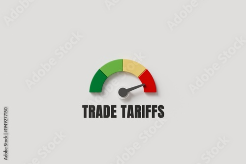 Free Download 3d trade tariffs gauge icon. tariff level concept. minimal cartoon meter dashboard indicator for economic news graphic. isolated on white transparent background. 3d render. - GFXLoad