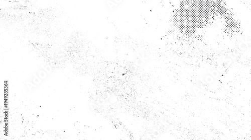 Black dots and halftone pattern on white background texture grunge abstract
