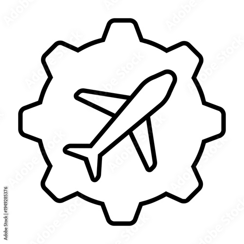 Aircraft icon vector. Plane train Illustration sign. Craft symbol. Airplane logo.