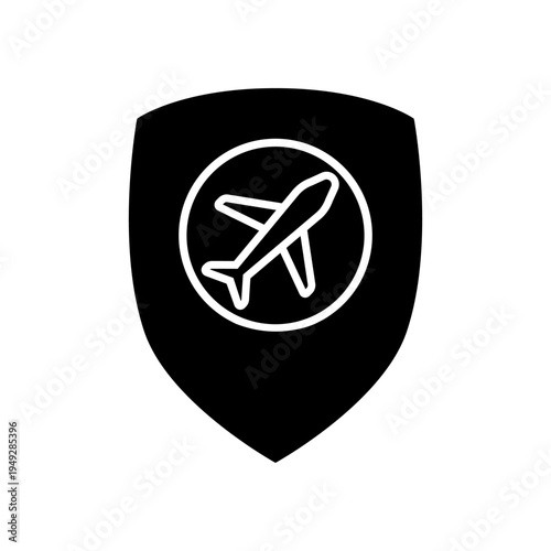 Aircraft icon vector. Plane train Illustration sign. Craft symbol. Airplane logo.