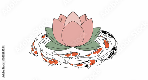 Pink Lotus Flower Pond.