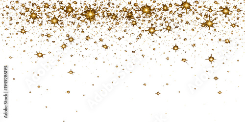 Confetti splatter on white background art design