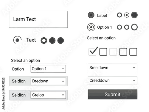 Collection of User Interface Elements and Input Controls.