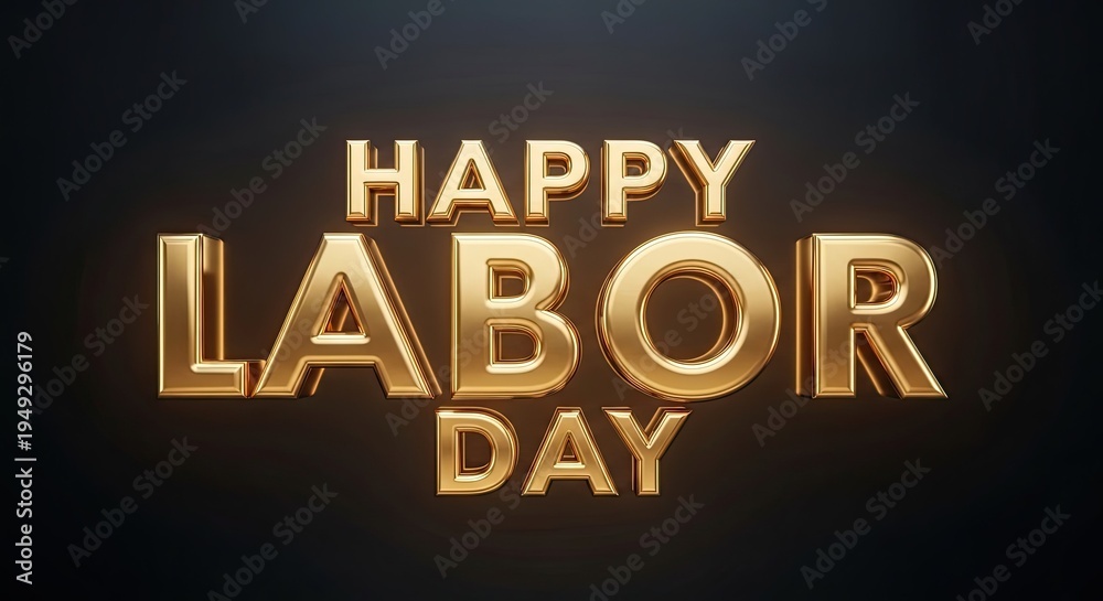 Fototapeta premium Happy labor day celebration honoring workers and labor unions