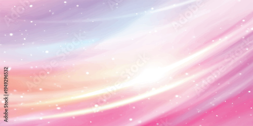 An ethereal and abstract light pink background shimmering with delicate stars creates a dreamy and minimalist celestial atmosphere