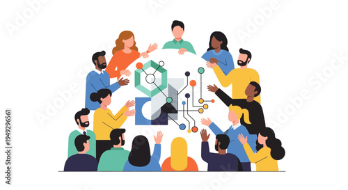 Diverse Team Collaboration Around Technology and Data Networks: Group Meeting for Innovation and Digital Problem Solving