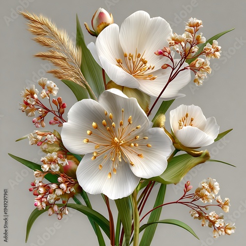 Pink floral arrangement with soft petals high resolution picture