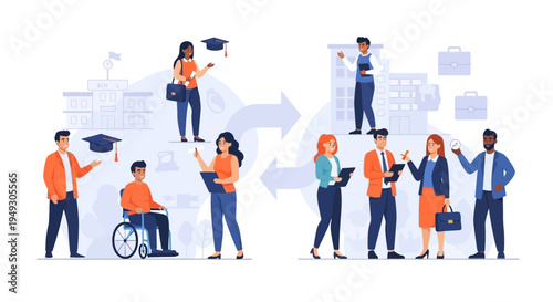 From Education to Career Path: Graduates Transitioning to Professional Life, Job Market Success & Inclusive Workforce Development